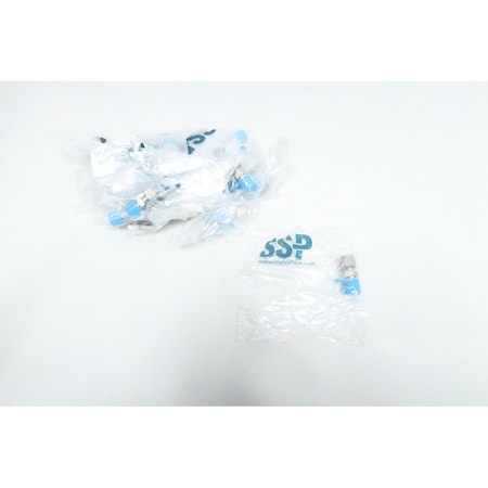 Ssp Box Of 20 Male Connector 1/4In 1/4In Stainless Tube NPT Pipe Adapter ISSD4MC4